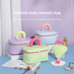 Große Kapazität tragbare Kosmetiktasche Umweltfreundliche Fresh Style Color-Block Cosmetic Organizer Zipper Hochwertige Travel Toiletry Bag