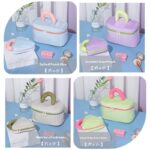 Große Kapazität tragbare Kosmetiktasche Umweltfreundliche Fresh Style Color-Block Cosmetic Organizer Zipper Hochwertige Travel Toiletry Bag