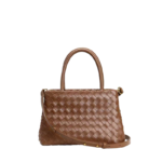 Cowhide Leather Woven Handbag