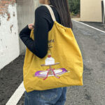 Women’s Purple Embroidered Tote Bag