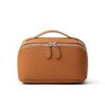 Genuine Leather Travel Cosmetic Bag