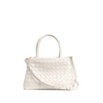 Cowhide Leather Woven Handbag