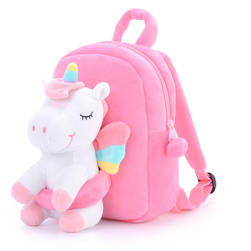 Unicorn Plush School Backpack