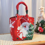 Crochet Knitted Handbag for Christmas