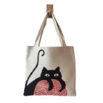 Large Capacity Cat Design Tote Bags