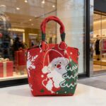 Crochet Knitted Handbag for Christmas