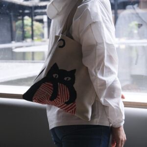 Large Capacity Cat Design Tote Bags