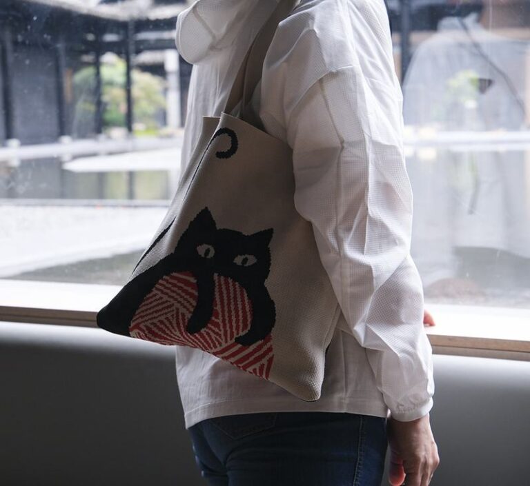 Large Capacity Cat Design Tote Bags