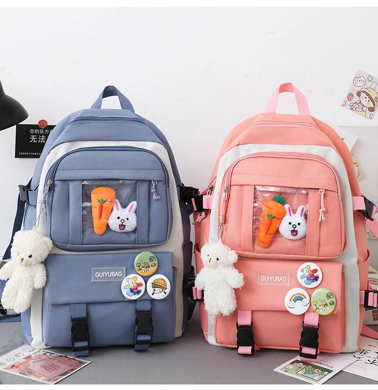 5pcs Kawaii Backpacks Set for Girls