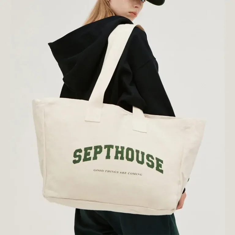 DLBZ Custom Printed Logo Grocery Storage Fashion Large Reusable Canvas Cotton Shopping Bag With Handles