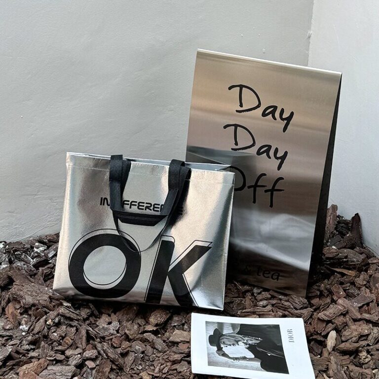 Silver Tote Bags for Luxury Apparel