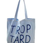 New 100% Cotton French-Style Casual Klein Blue Canvas Tote Bag / Backpack