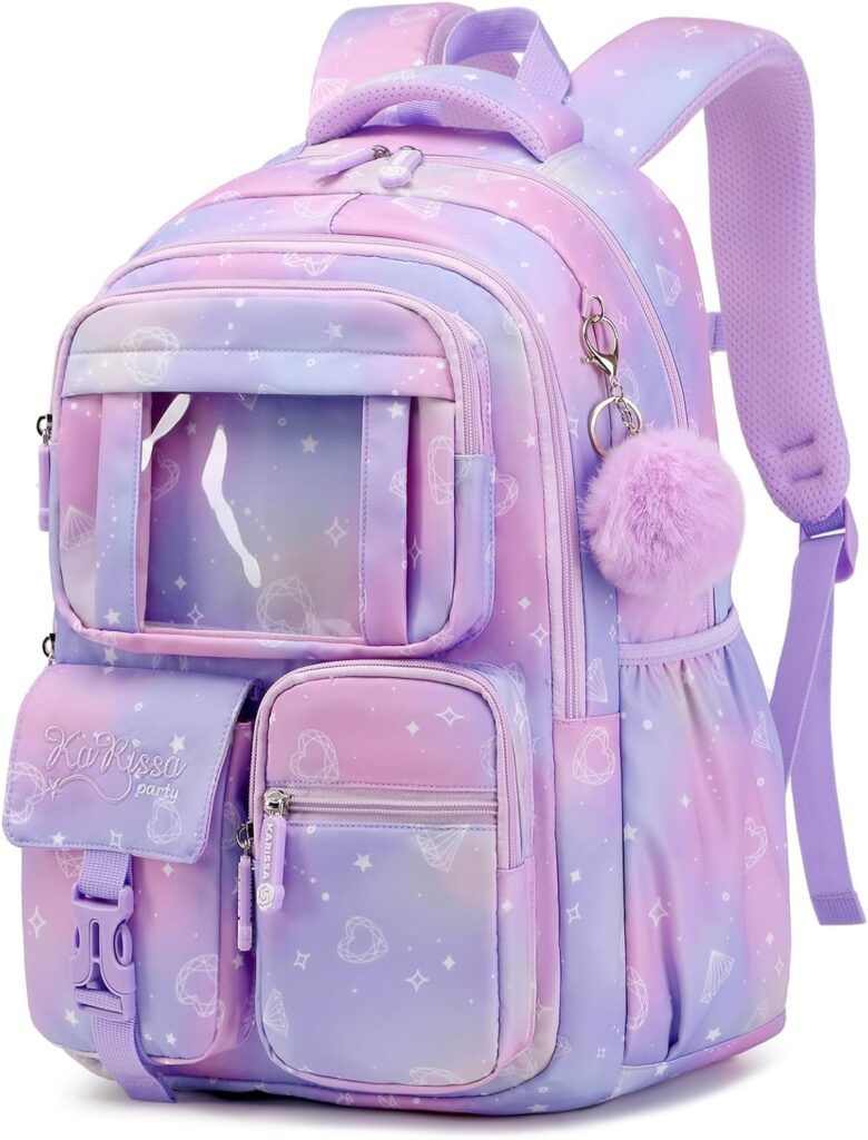 PIG PIG GIRL Kids Backpack - Purple