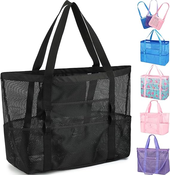 Sac de plage en filet Fammart pour femme
