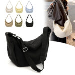 Multicolored Nylon Canvas Shoulder Bag