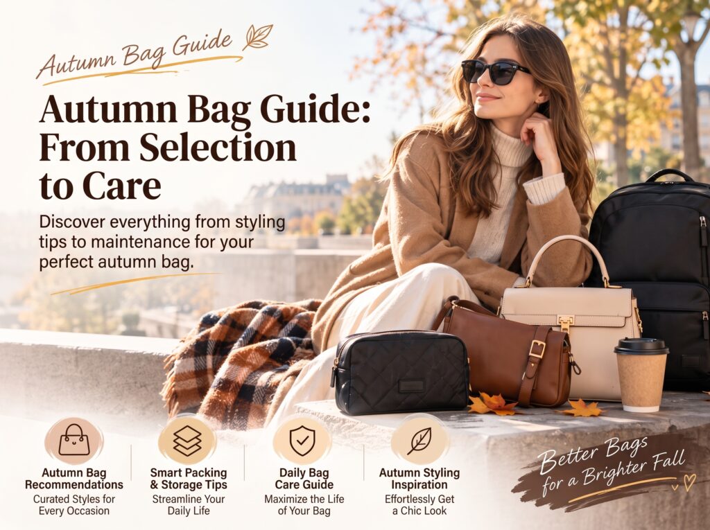 - Autumn handbag care guide leather bag being wiped with a soft dry cloth