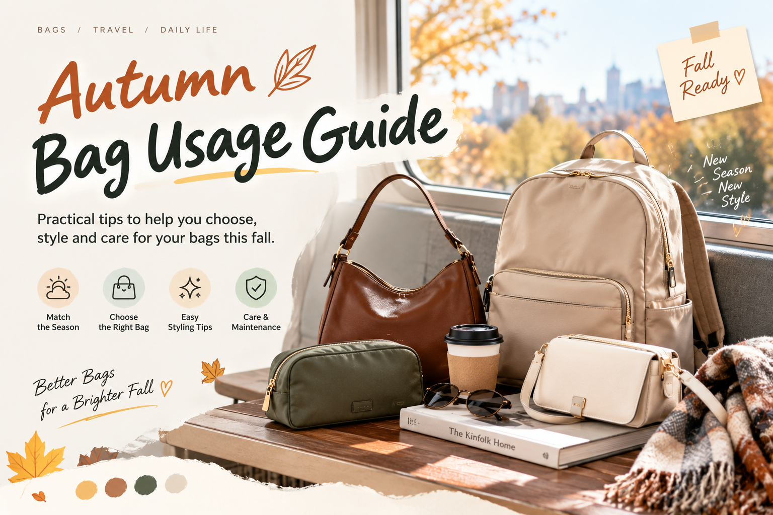 Der Handtaschenwechsel im Herbst: So lagern, schützen und pflegen Sie Ihre Handtaschen beim Wechsel der Jahreszeiten
